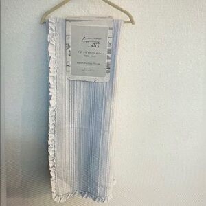 The Farmhouse Marshmallow Flutter Hem Throw